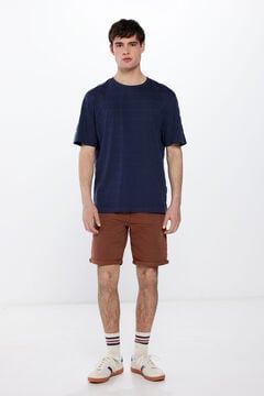 Springfield Coloured slim fit Bermuda shorts tan