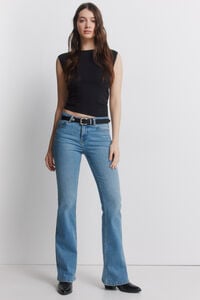 Springfield Mid-rise Low Flare jeans