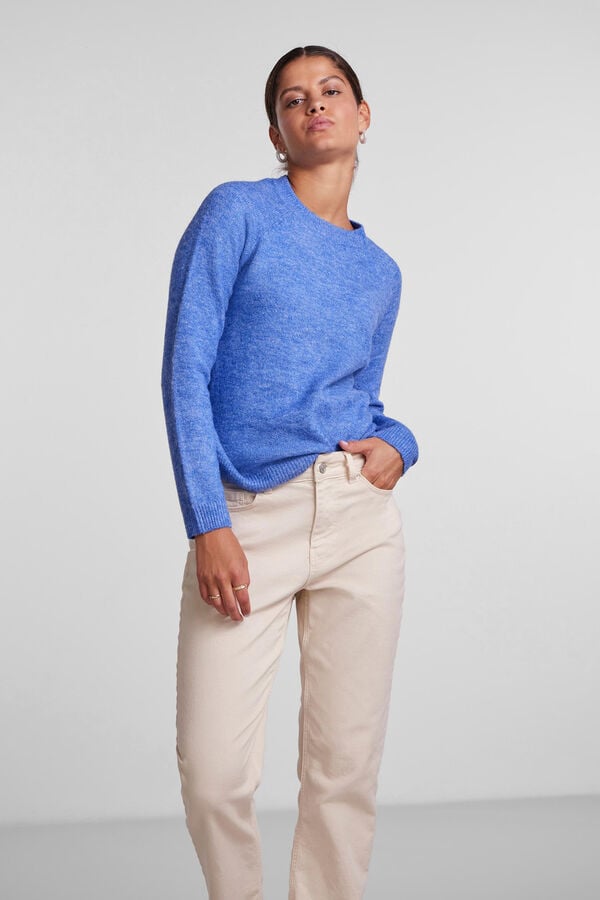 Springfield Jersey-knit jumper bleuté