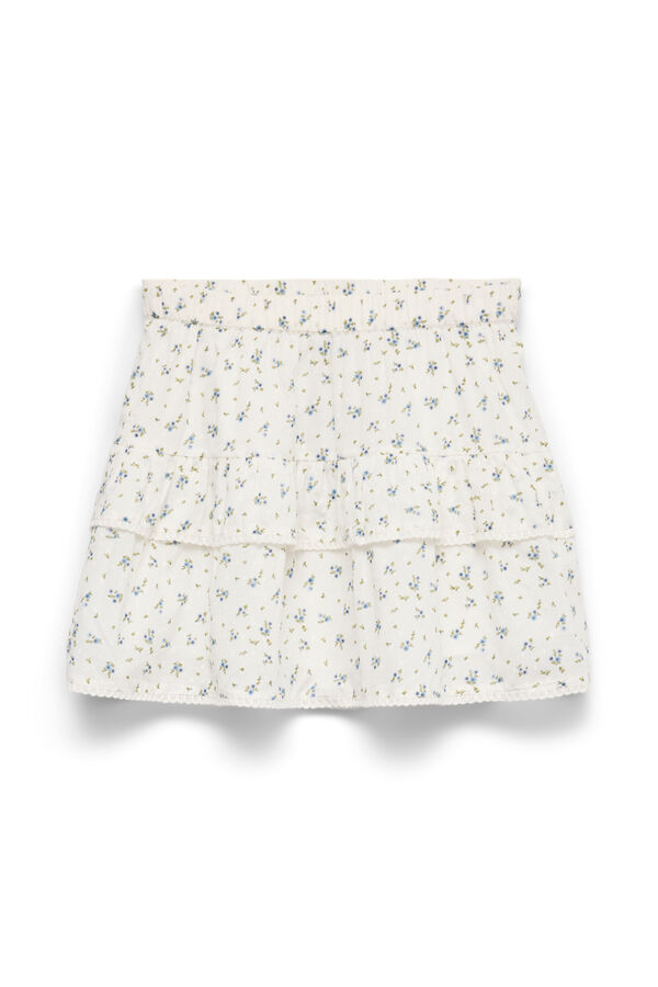 Vero Moda Girl Printed short skirt white