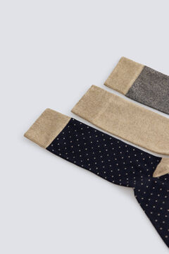 Springfield Beige long socks 3-pack