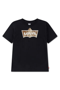 Levi's T-shirt logo manga curta preto