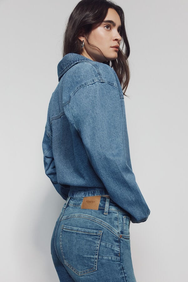 Springfield Cal&ccedil;as jeans push-up azul