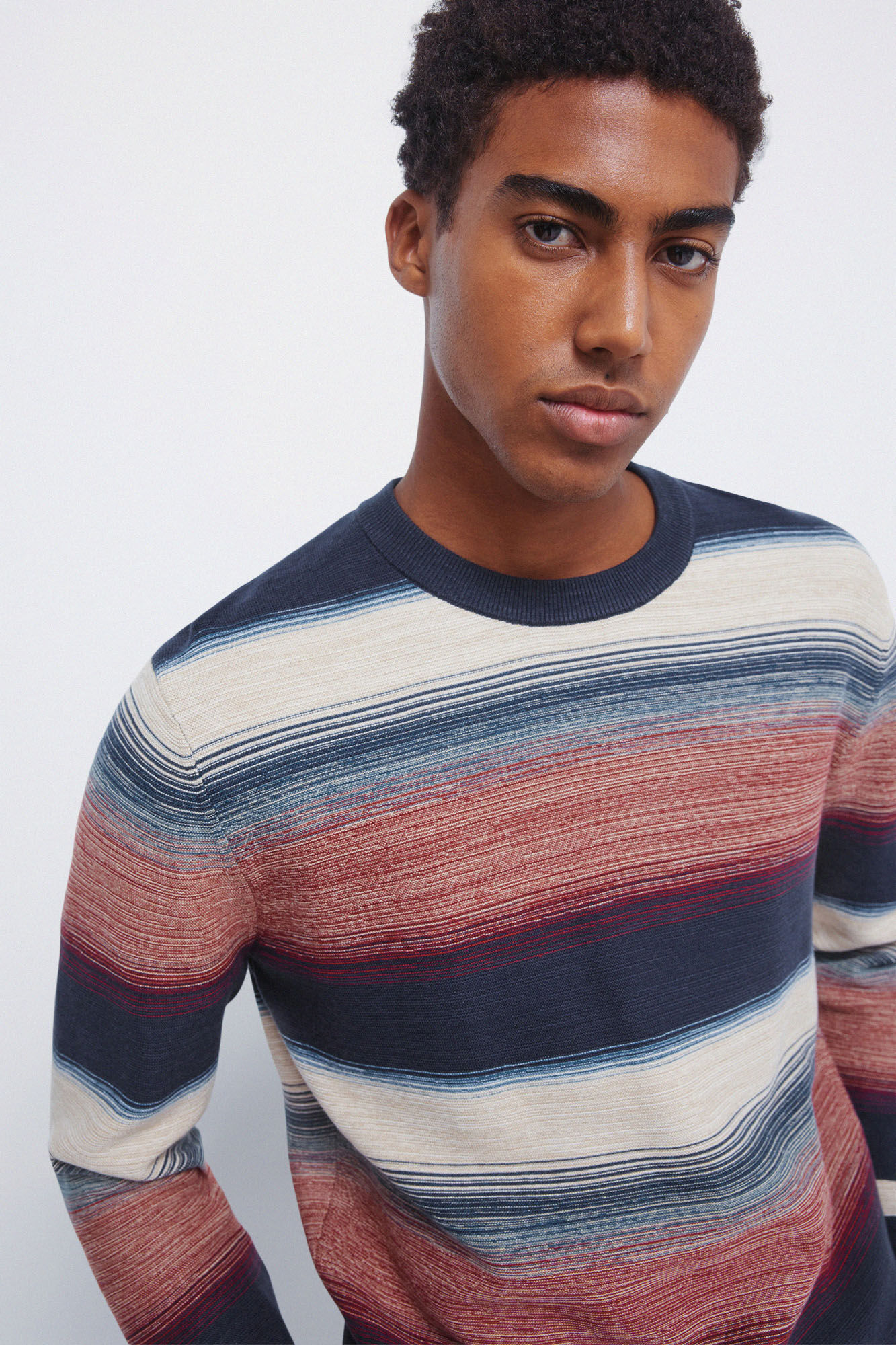 Springfield Structured multi-stripe jersey