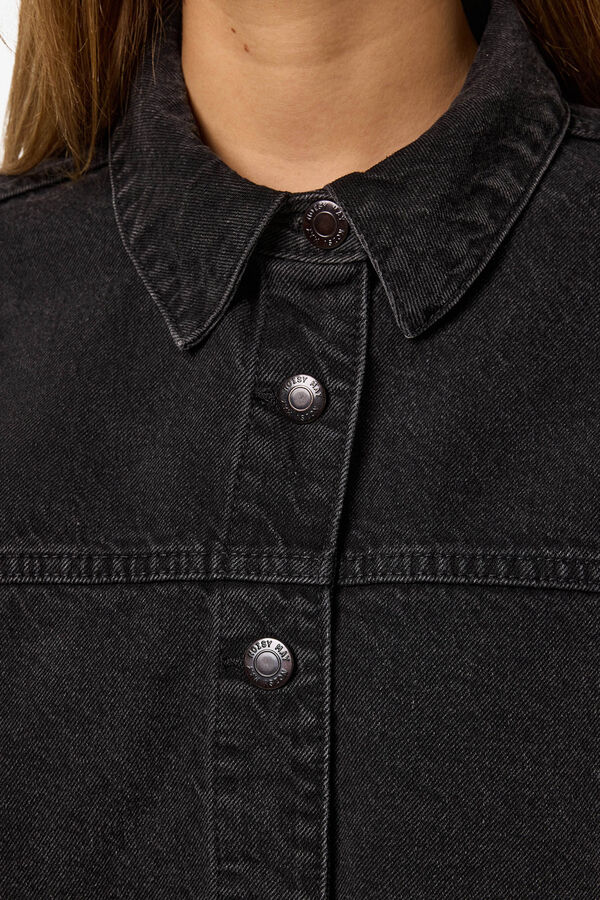 Noisy May Chaqueta vaquera bolsillos negro