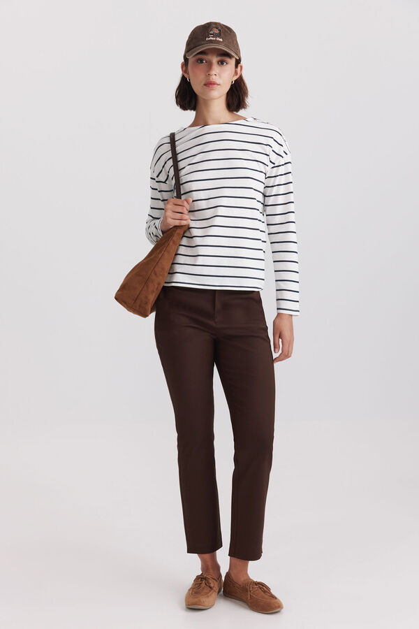 Springfield Cotton long sleeve T-shirt printed