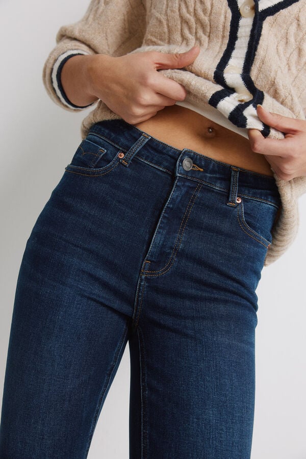 Springfield Cal&ccedil;as jeans slim cropped azul