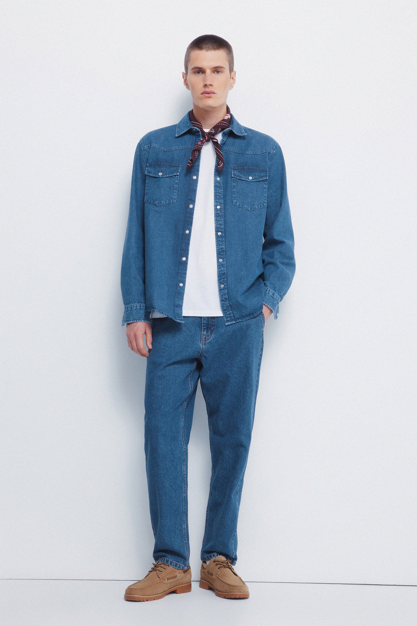Springfield Denim shirt with yoke