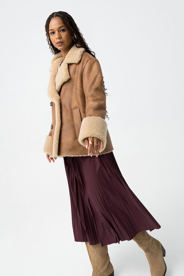 Tiffosi Pleated Midi Skirt printed