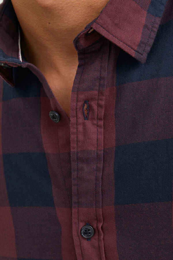 Jack & Jones Camisa regular fit cuadros rojo