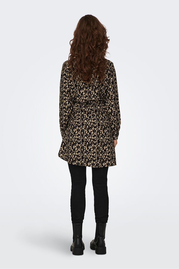 Only Kurzes Hemdkleid  Schwarz