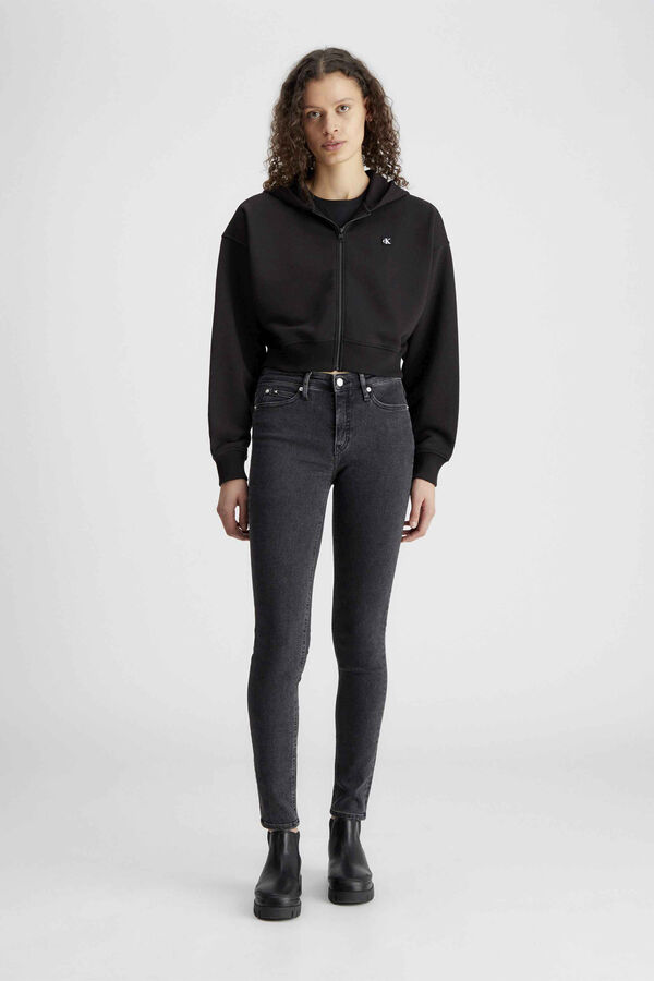 Springfield Sweatshirt de mulher com capuz preto