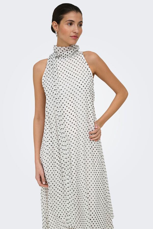 JDY Fluid midi dress white