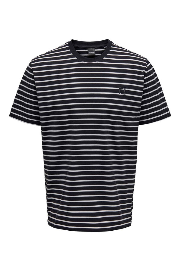 Only & Sons T-shirt de manga curta estampada azul