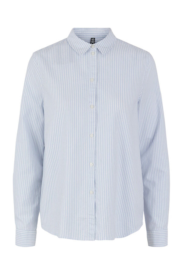 Pieces Oxford-Hemd Basic Blau