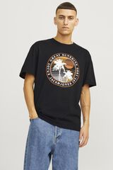 Springfield Camiseta Relaxed Fit negro