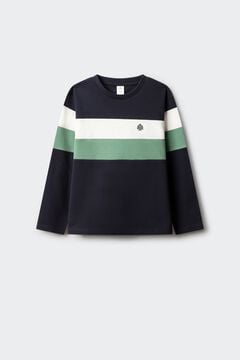 Springfield Kids T-shirt manga comprida b&aacute;sica para menino