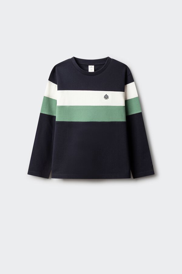 Springfield Kids Boys' basic long sleeve T-shirt blue