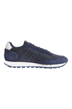 Springfield Retro running trainer with Tommy Jeans flag navy