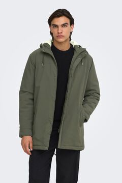Only & Sons Parka de corte recto y forro interior