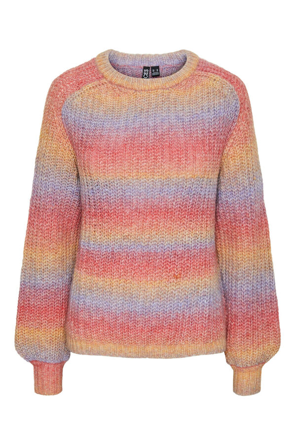 Pieces Jersey de punto multicolor morado/lila