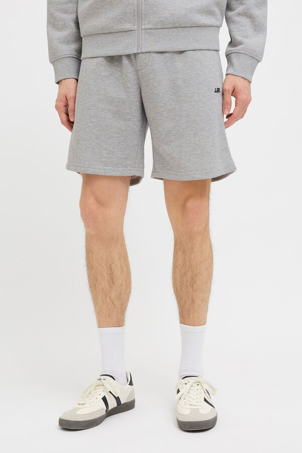 JJ REBEL Mid-rise jogger Bermuda shorts grey