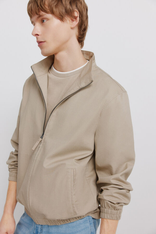 Springfield Linen cotton lightweight jacket nude