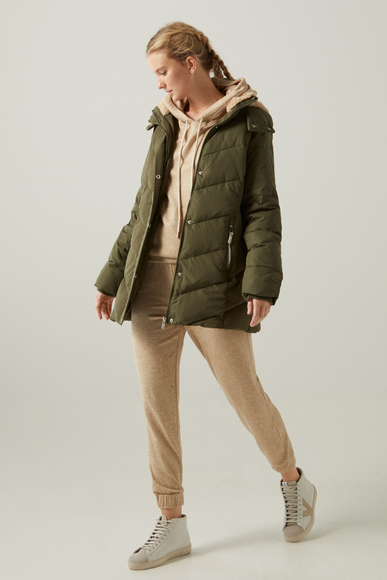 anorak mujer verde