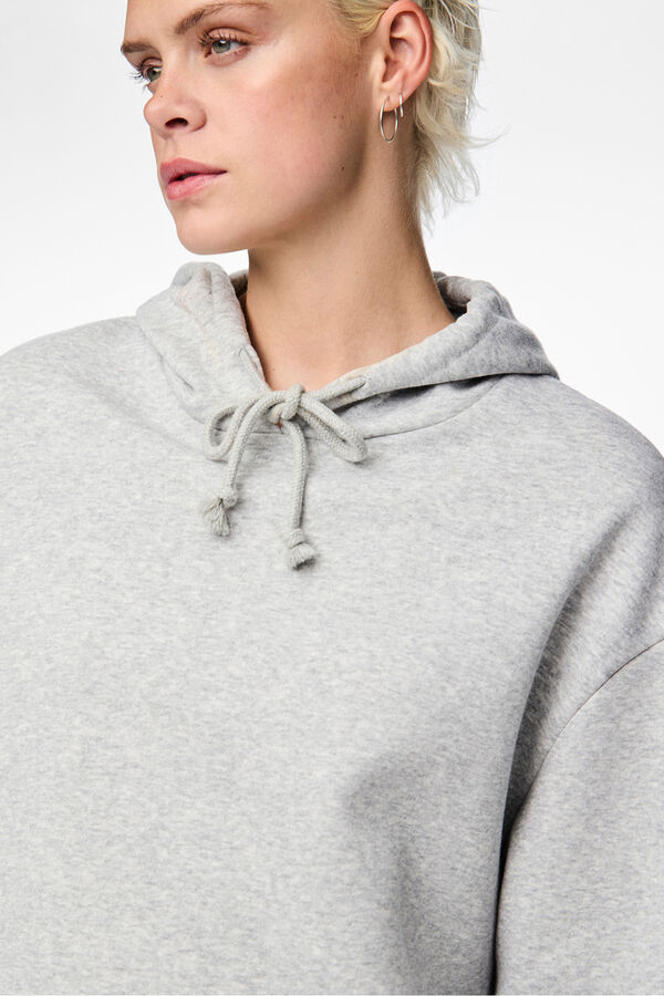 Pieces Essential sweatshirt grey