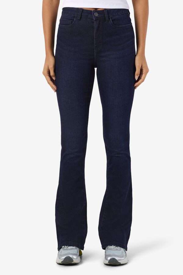 Noisy May High-waisted bootcut jeans bleu