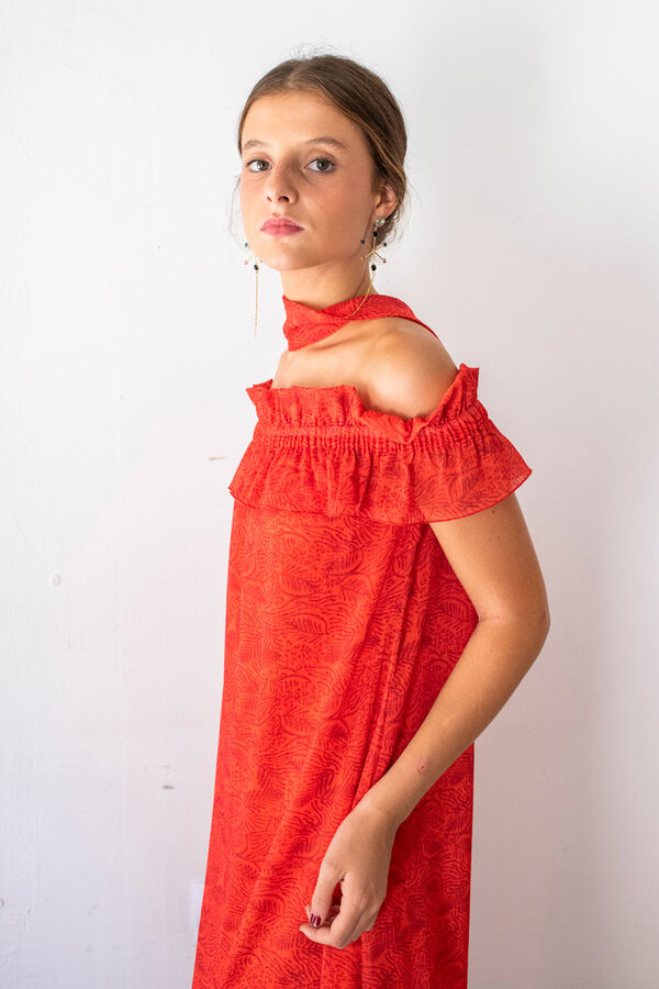 Cul Sac Vestido largo midi estampado