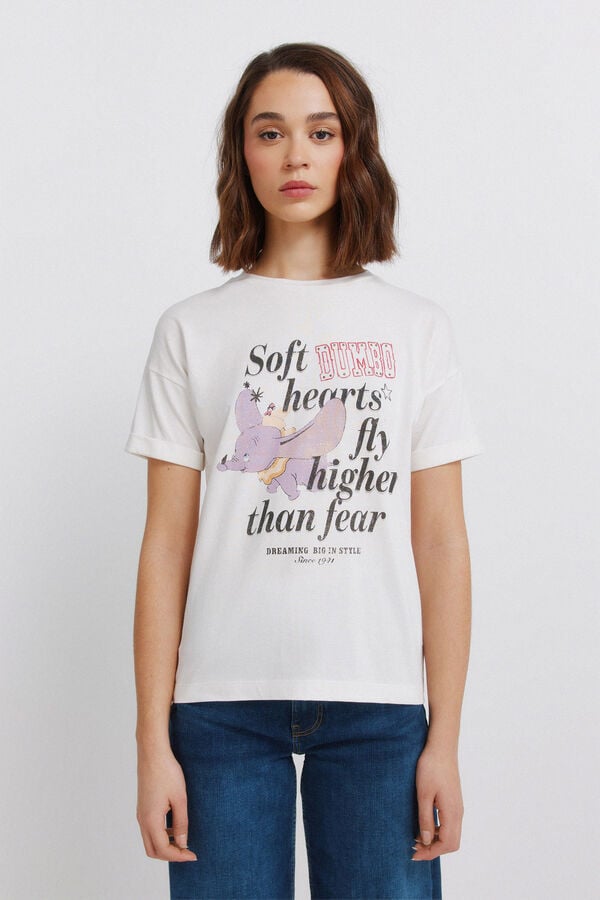 Springfield Disney short sleeve T-shirt beige