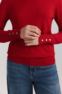 Springfield Basic fine knit buttoned jumper