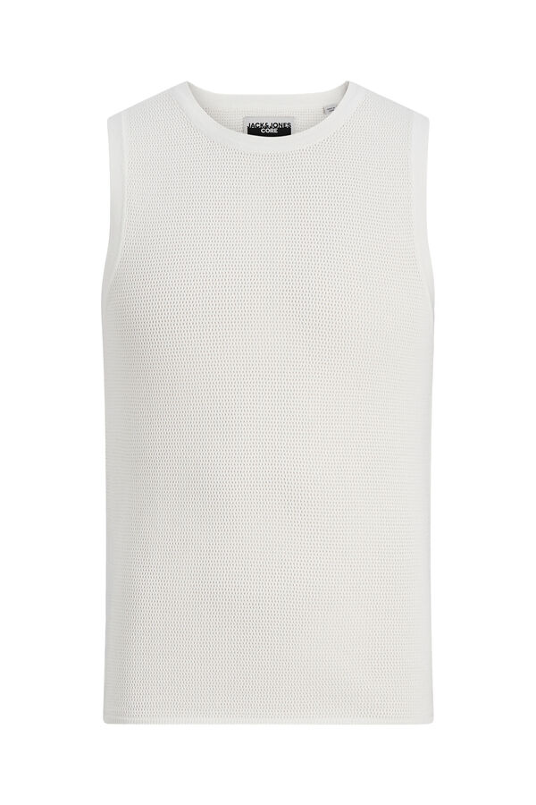 Jack & Jones Sleeveless jersey-knit top white