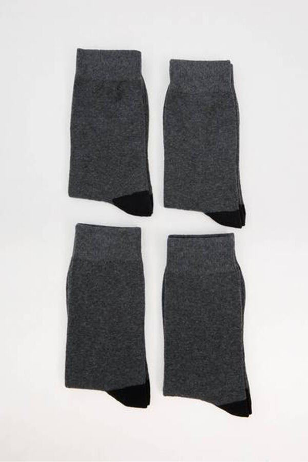 Inside Pack x4 de calcetines gris gris