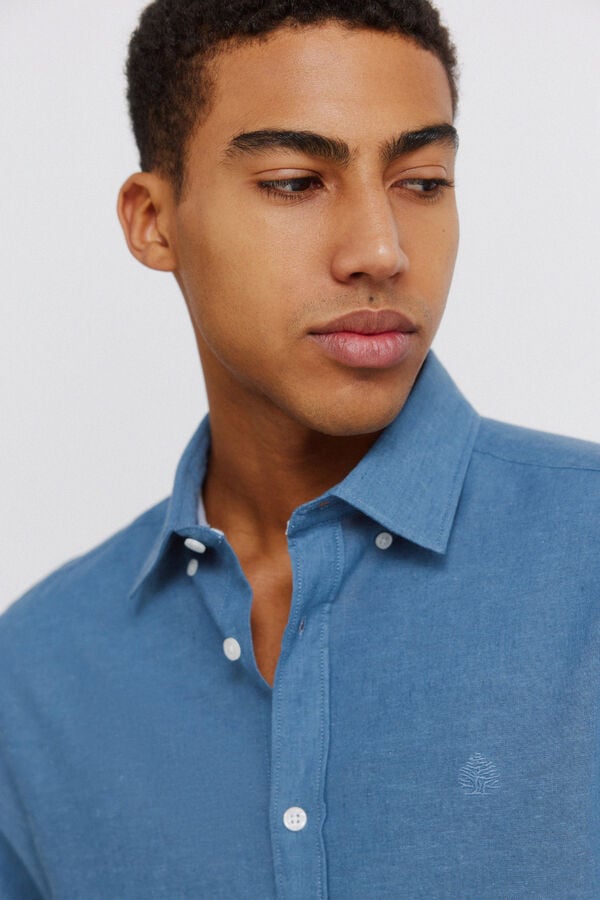 Springfield Linen shirt blue