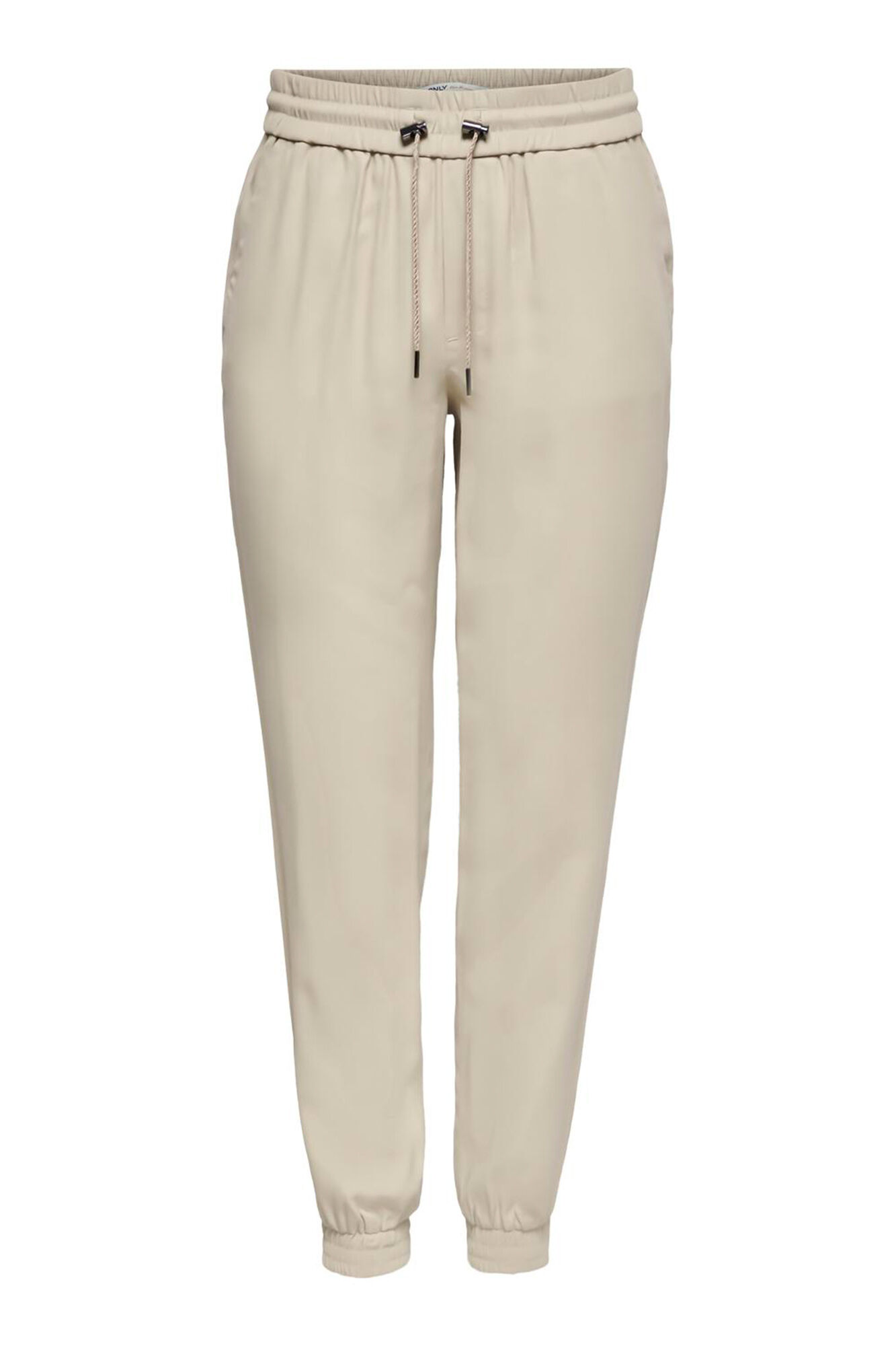 Only Lange flie&szlig;end Hose mit elastischem Bund
