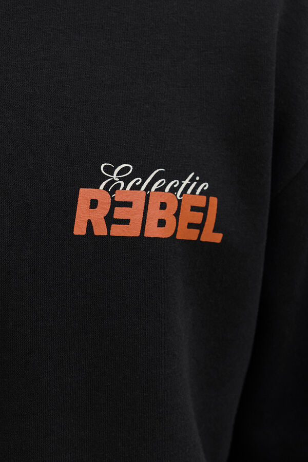 JJ REBEL Sudadera back print negro