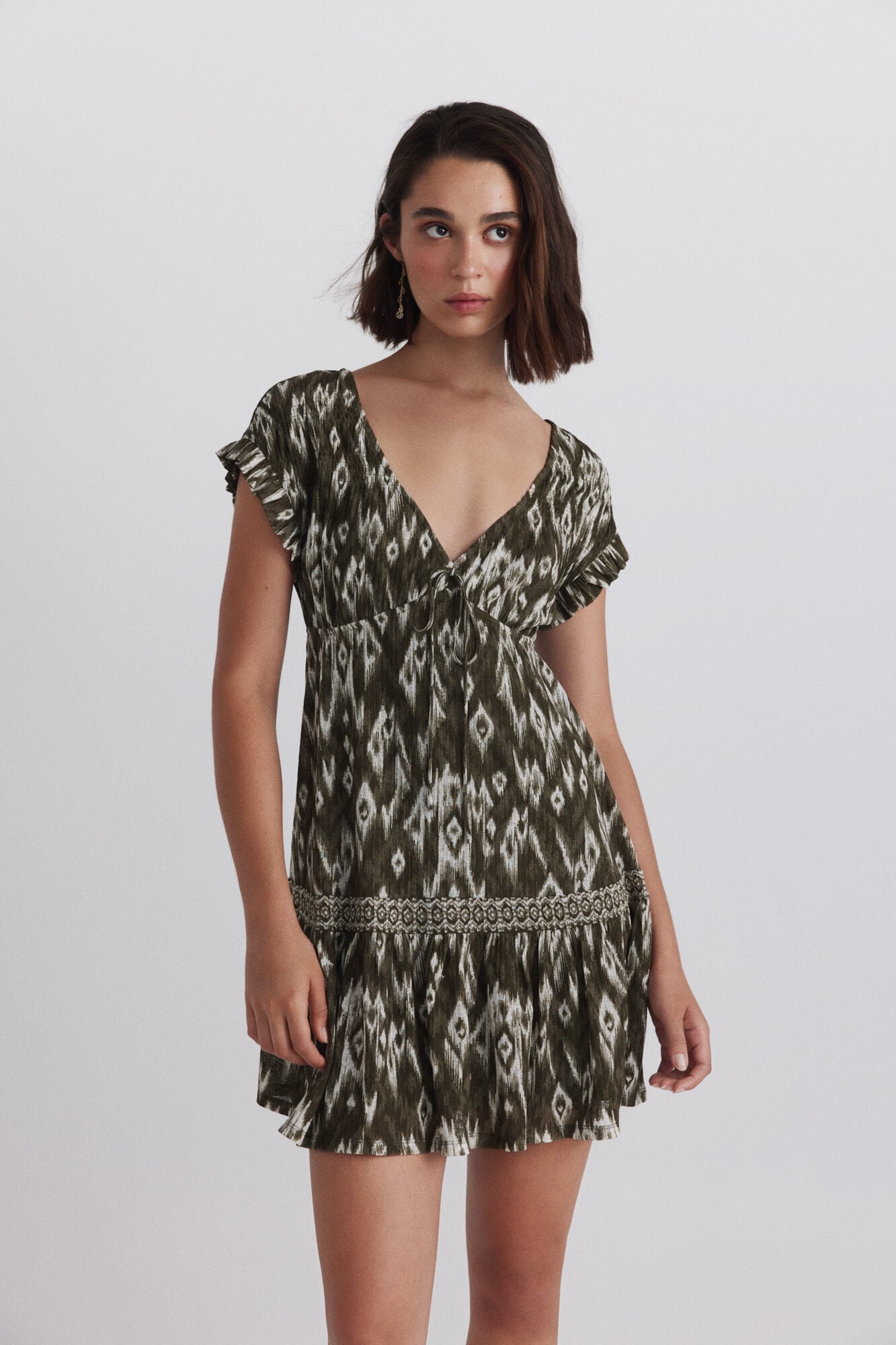 Springfield Vestido curto estampado