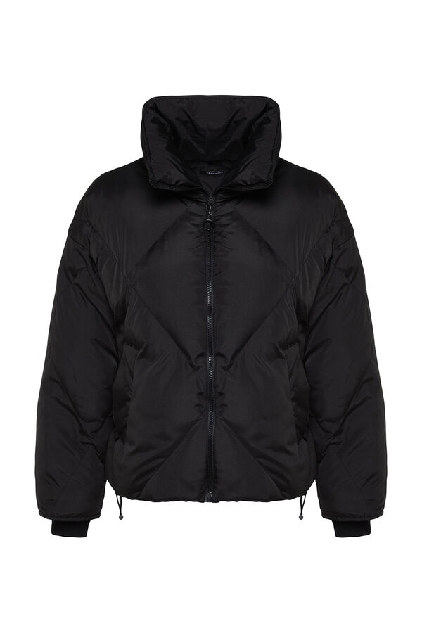 Trendyol Puffer coat with high neck black