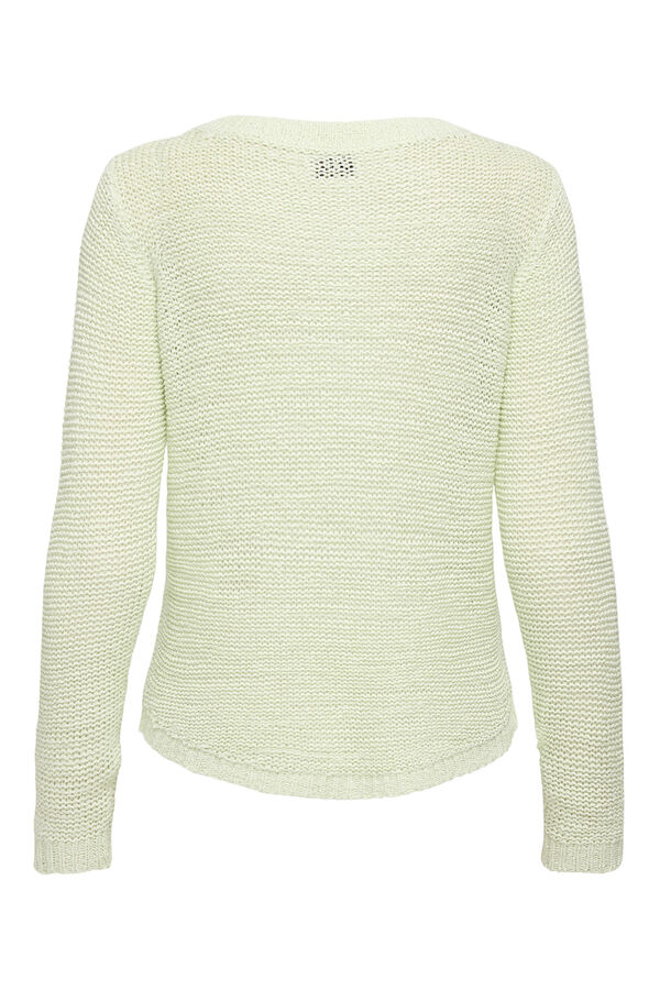 JDY Round neck jumper green