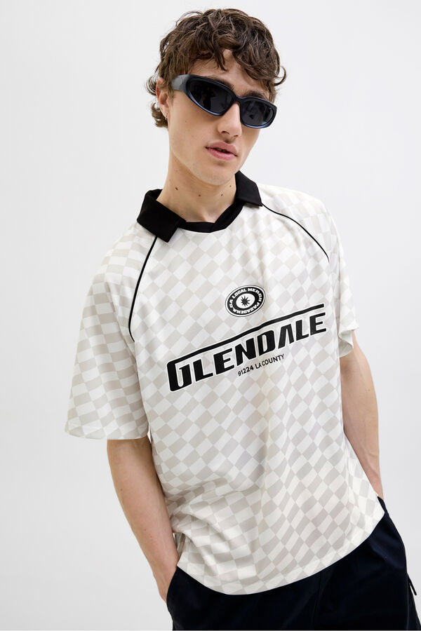 Jack & Jones Polo deportivo loose fit blanco