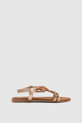 Springfield Ethnic studded slider sandal medium beige