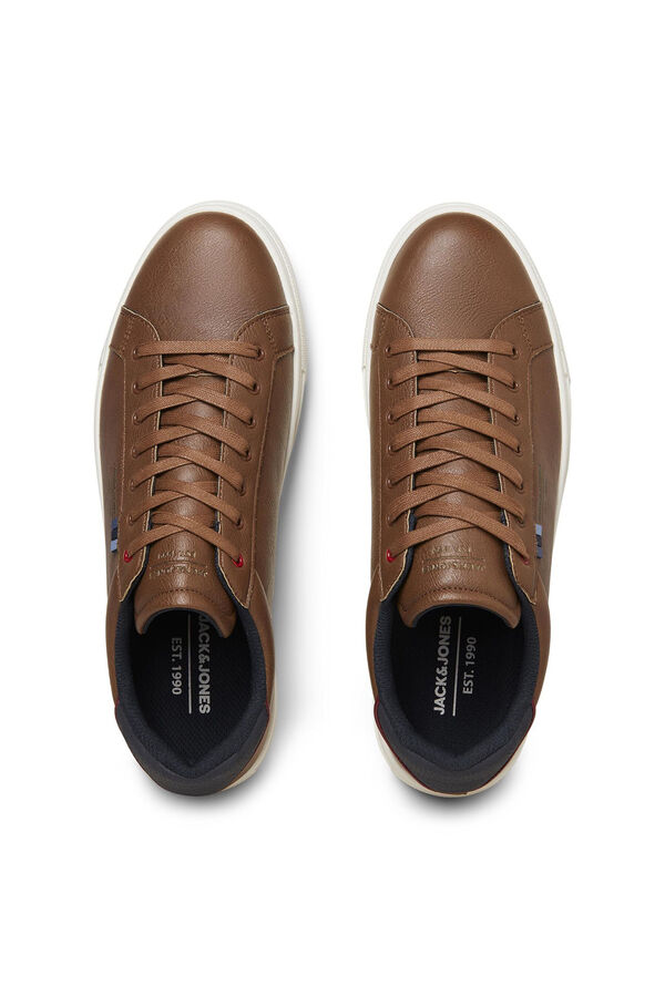 Jack & Jones Faux leather sneakers nude
