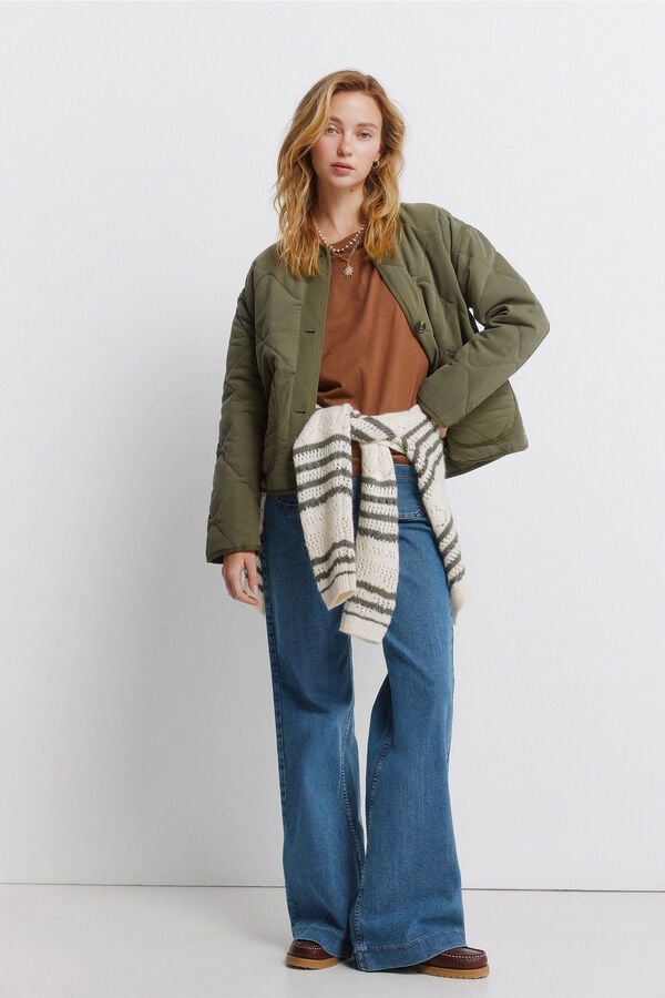 Springfield Cotton basic T-shirt nude