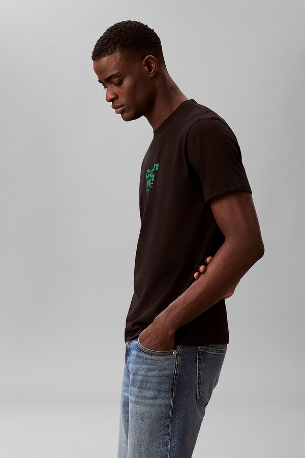 Calvin Klein T-shirt com estampado preto