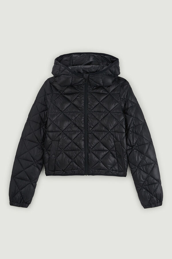 Springfield Light hooded puffer jacket noir