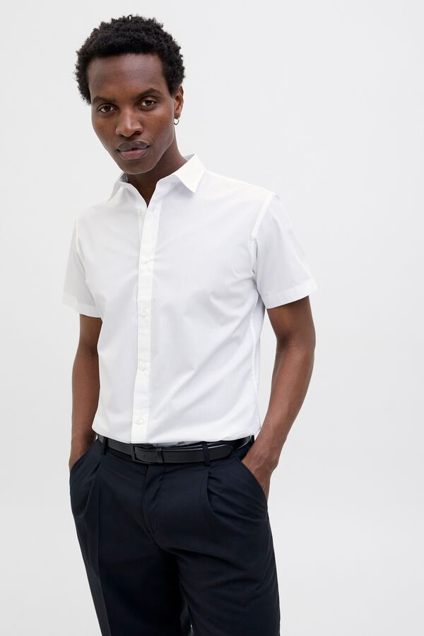 Jack & Jones Serge slim fit shirt white