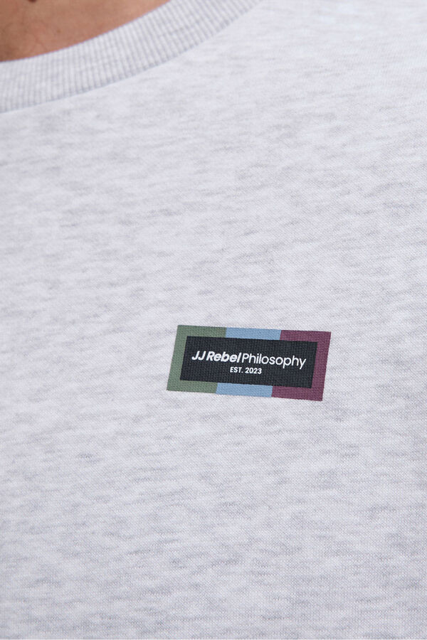 JJ REBEL Sudadera b&aacute;sica logo blanco