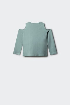 Springfield Kids Camiseta manga larga tachas hombro descubierto ni&ntilde;a